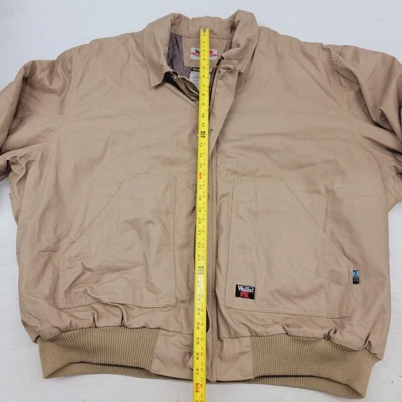 WALLS FR Flame Resistant‎ Itex Insulated Work Jacket Coat Heavy Beige Mens 5XL - Picture 15 of 16